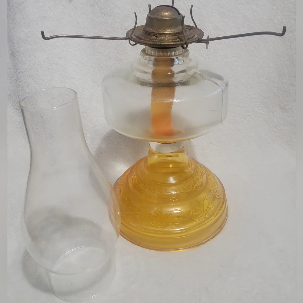 Large Vintage Oil Lamp
